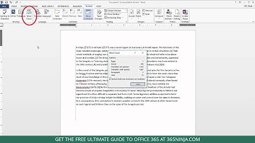 How to Get the Word Count of Your Office 365 Document