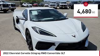 2022 Chevrolet Corvette Stingray San Angelo TX U8802 screenshot 3