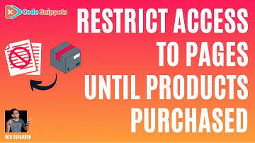Restrict Access to Wordpress Pages until WooCommerce Product Purchased - Free Code Snippets Cloud