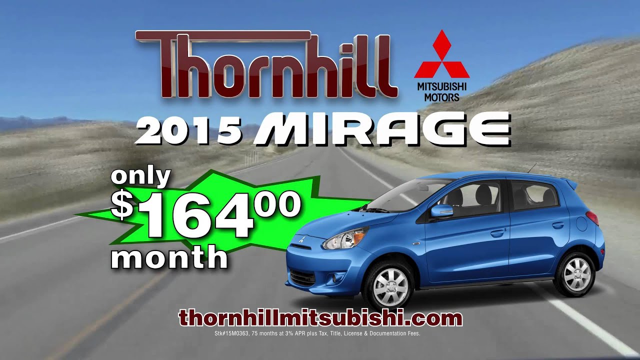 adam devine 2015 MITSUBISHI MIRAGE 15 164 MONTH