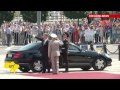 Ukraine's New Commander-in-Chief: Petro Poroshenko inspects honour guard on St. Sophia Square