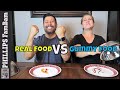 REAL FOOD vs GUMMY FOOD CHALLENGE or GUMMY FOOD vs REAL FOOD CHALLENGE | PHILLIPS FamBam Challenges