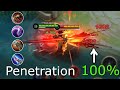 Argus is BACK! 100% Full Penetration Damage | Argus Best Build 2022 | MLBB