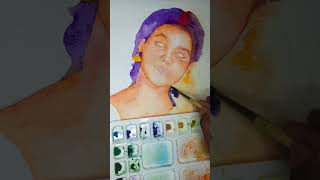 Realistic Watercolor painting part-1 #shorts #realistic #watercolorpainting