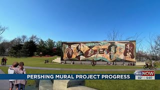 Pershing mural project progress