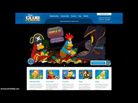 New Login Page : Club Penguin!