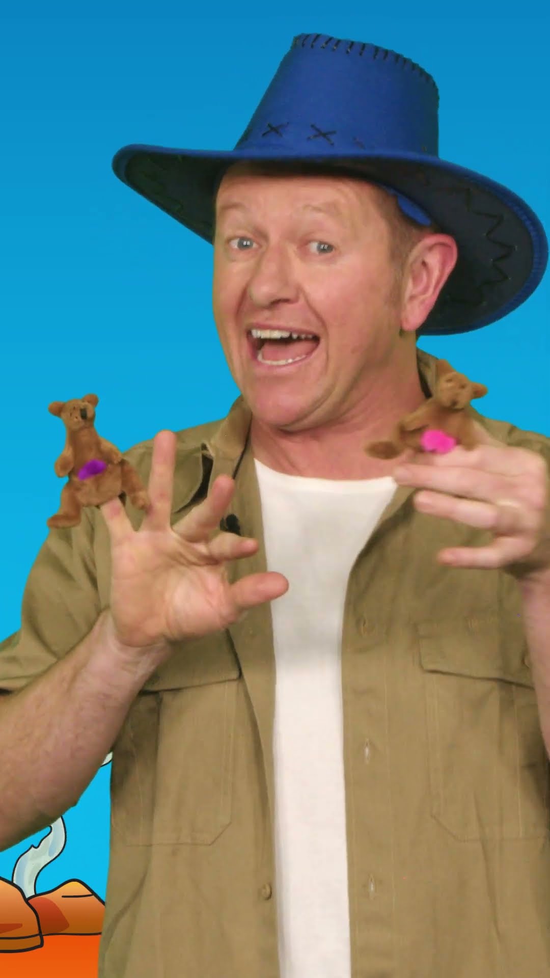 Five Little Joeys Song - #kidssongs #shorts