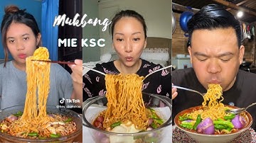 MUKBANG MIE KSC Viral Ala ADEBAE 🤤🔥 || Kompilasi Video TikTok ♪