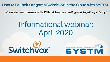 LIVE DEMO: How to Launch Sangoma Switchvox in The Cloud With SYSTM!