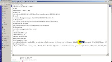 Configurar cliente mikrotik en 2 clics desde new terminal