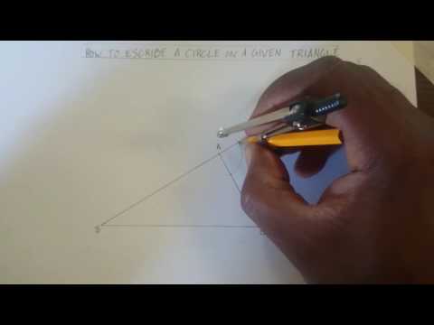 Video: Hoe Een Cirkel Rond Een Rechthoekige Driehoek Te Beschrijven?