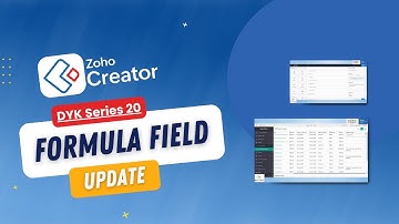 #20 Zoho Creator Update in Formula Field ( தமிழில் ) !