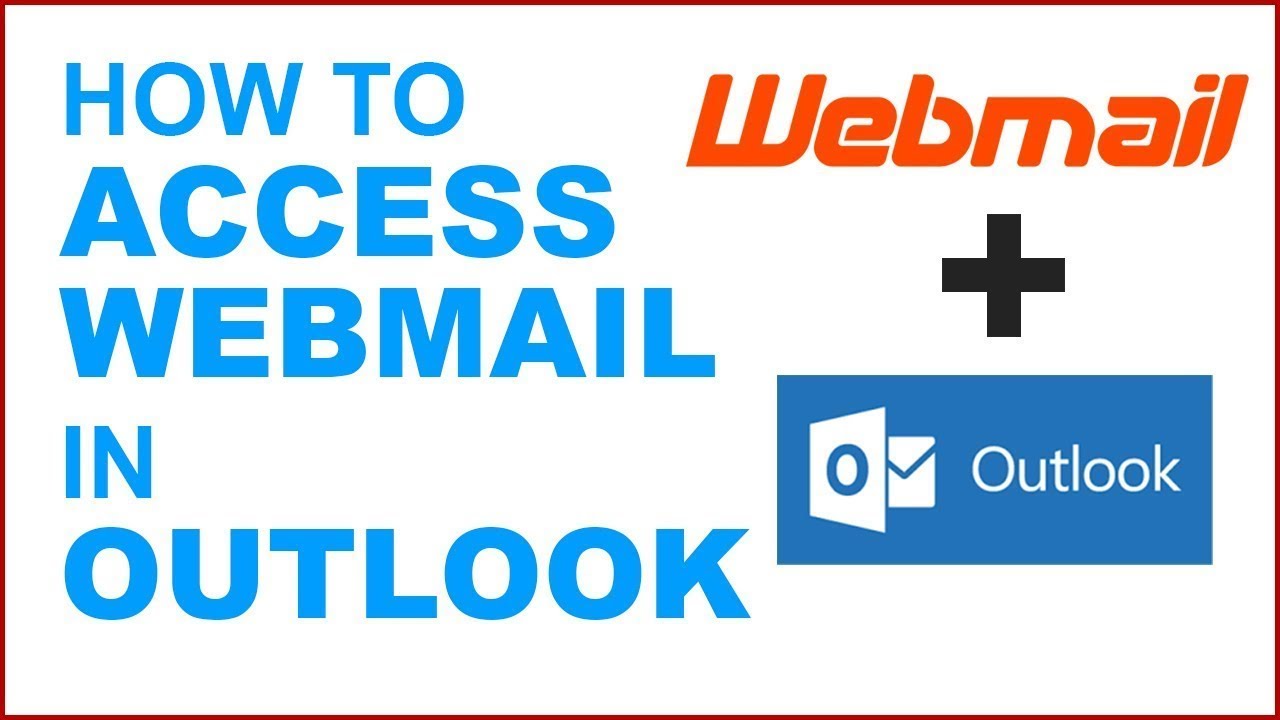 How To Configure Webmail Account With Microsoft Office Outlook YouTube