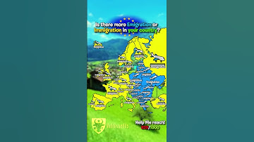 Is there more Emigration or Immigration in your country?✈ #europe #geographythroughmaps #geography