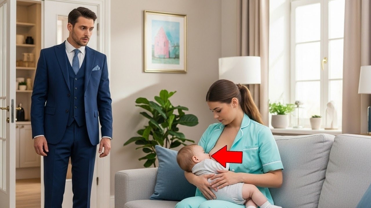 Ein verwitweter Multimillionär ließ sein Baby bei der Nanny … und fand sie stillend – fassungslos