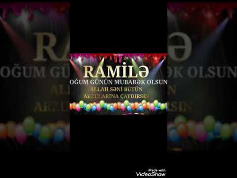 Ad günün mübarək Ramilə videosu