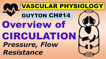 Physiology Guyton Ch#14 | Overview of Circulation | Pressure, Flow and Resistance | Dr Asif Lectures