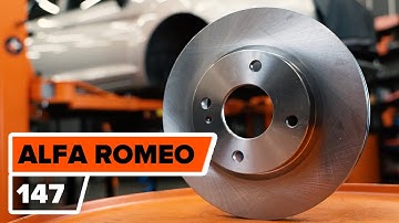 Cómo cambiar los discos de freno y pastillas de freno en ALFA ROMEO 147 (937) [TUTORIAL DE AUTODOC]