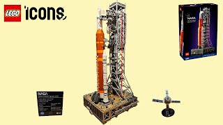 LEGO Icons NASA Artemis Space Launch System 10341 - Speed Build Review