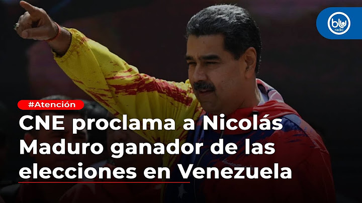 CNE proclama a Maduro ganador de las elecciones en Venezuela