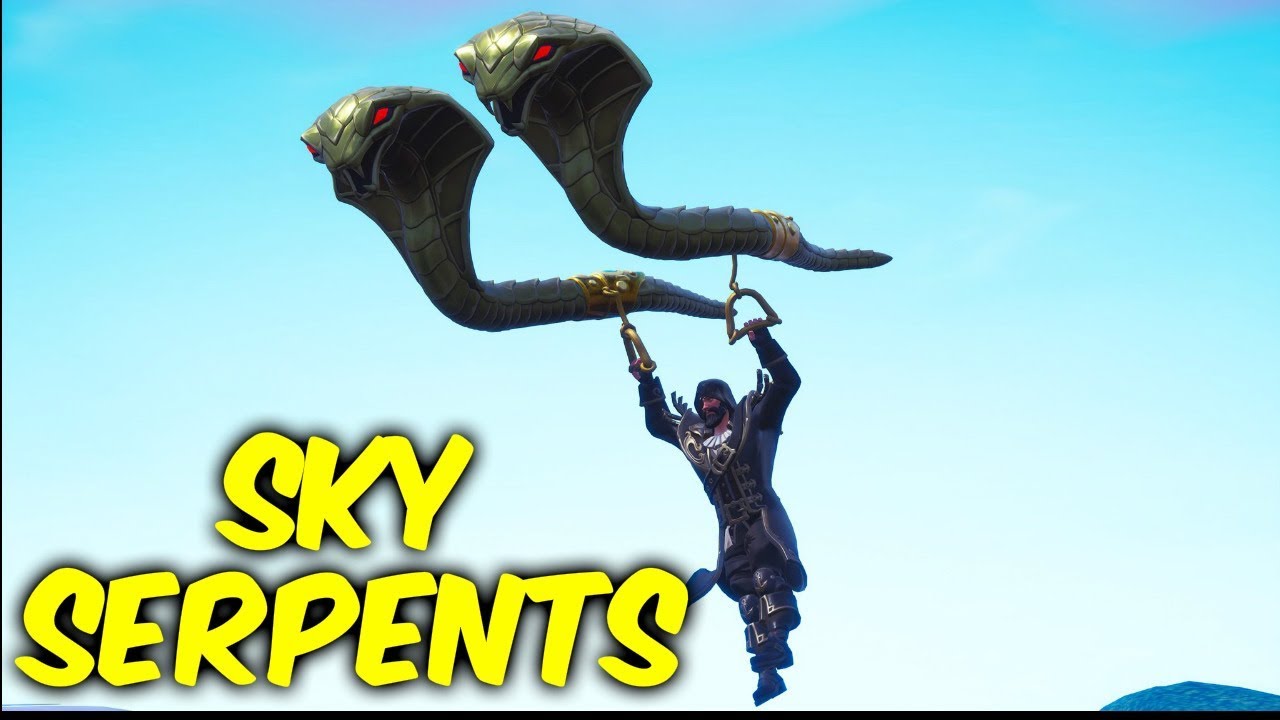 Fortnite new glider gameplay.SKY SERPENTS YouTube