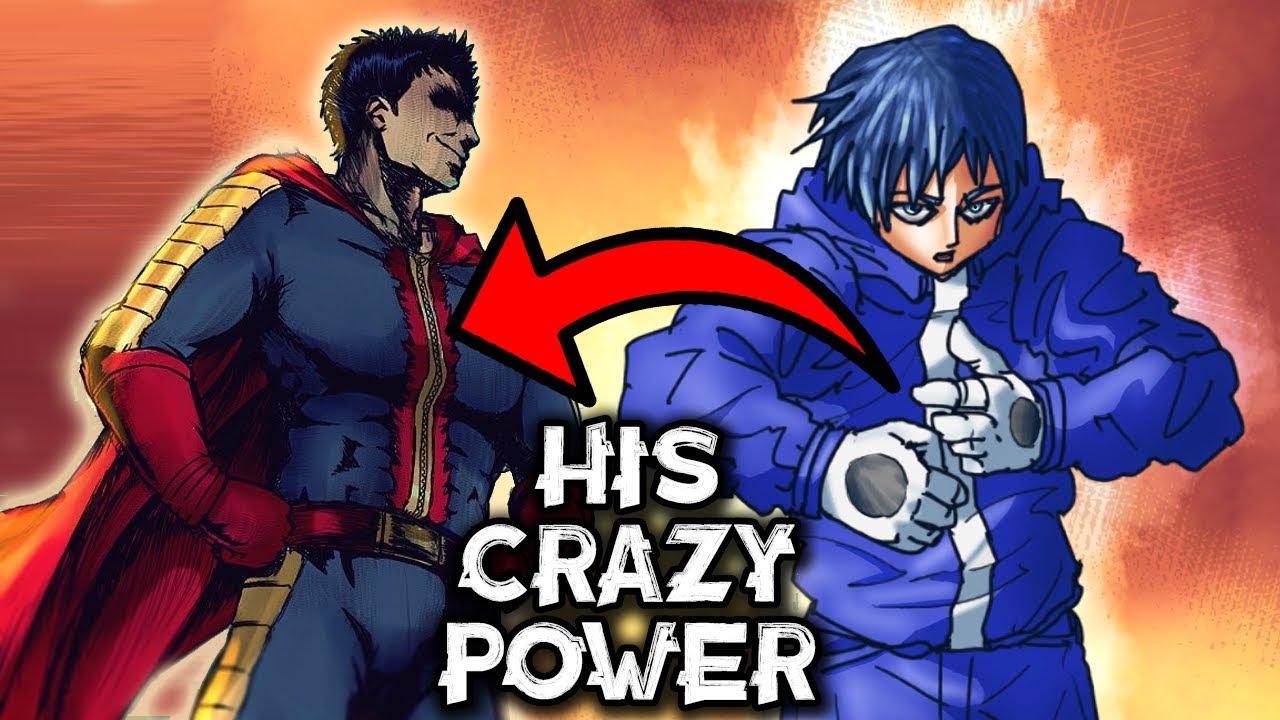 one punch man blue hair hero