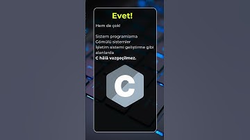 C hala kullanılıyor mu? #yazılım  #programlama #coding #cprogramming