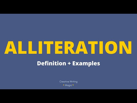 "ALLITERATION" - Definition + Examples ⛱️