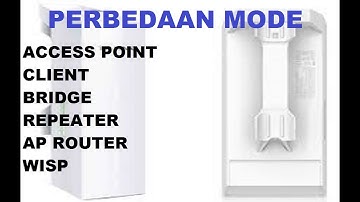 Perbedaan Mode Access Point,Client,Repeater,Bridge,AP Router,Wisp