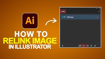 How to Relink an image in illustrator 2025 | Illustrator Beginner Tutorial