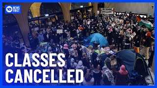 Classes Cancelled Amid Protests At Melbourne Uni | 10 News First