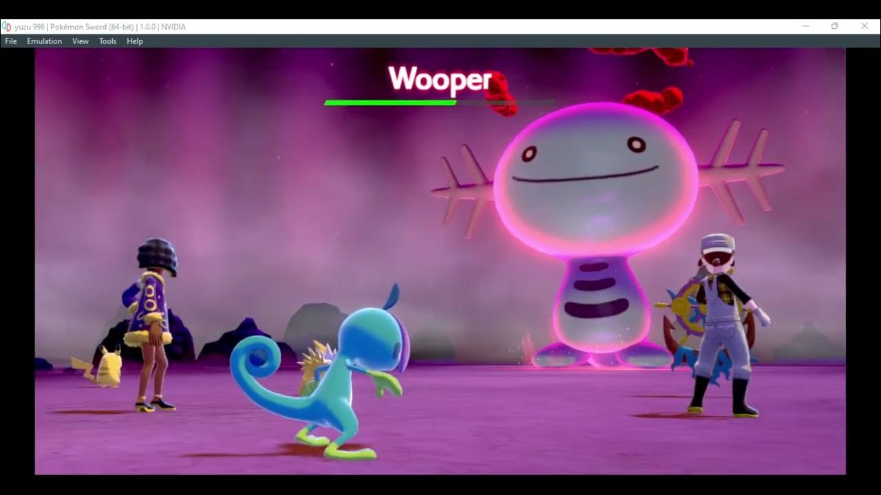 Pokémon Sword Dynamax Wooper Battle YouTube