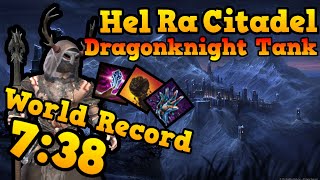 🗿🏆 Eso - Hel Ra Citadel Former World Record | Dragonknight Tank Build