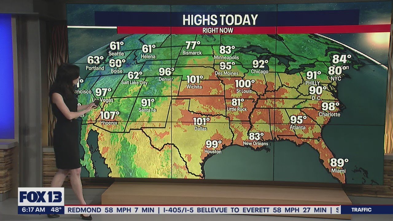 Cool, showery start to the week | FOX 13 Seattle - YouTube