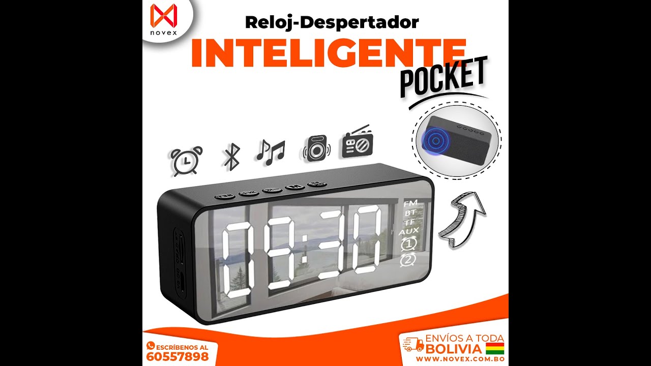Unboxing #Reloj #Espejo #Despertador Digital Con Bocina #Bluetooth Y Radio  FM Termómetro #YOUXIN 