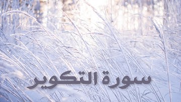 سورة التكوير بصوت القارئ هزاع البلوشي