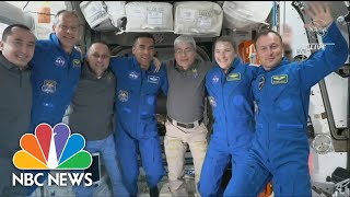 SpaceX Crew-3 Astronauts Welcomed To ISS