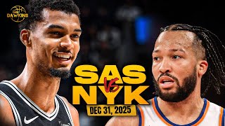 San Antonio Spurs Vs New York Knicks Full Game Highlights Dec 31, 2025 Freedawkins