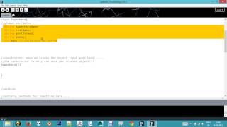 OOP Basics video 7 Creating a constructor
