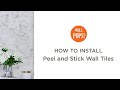 How to install peel and stick backsplash tiles  wallpops