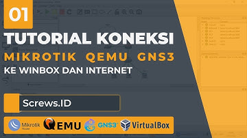 Tutorial Koneksi Mikrotik QEMU GNS3 ke Winbox dan Internet Part1 2022