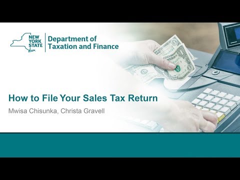 Sales Tax New Vendor Webinar