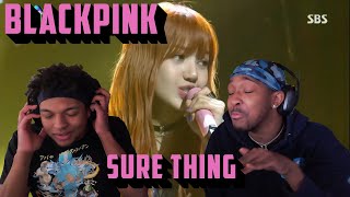 First Time Reaction to BLACKPINK! (Miguel Sure Thing Cover)