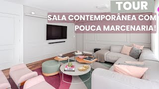 UMA SALA CONTEMPORÂNEA COM POUCA MARCENARIA!