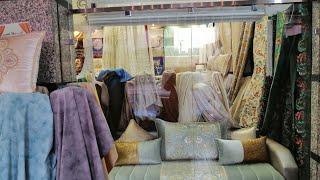 جولة في محل بيع طلامط  وستائر راقية عصرية وتقليدية لصالونات المغربية