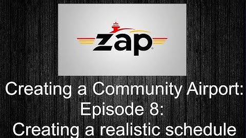 How to Create a Community Airport for Tower! Simulator 3: Episode 8: Creating Schedules