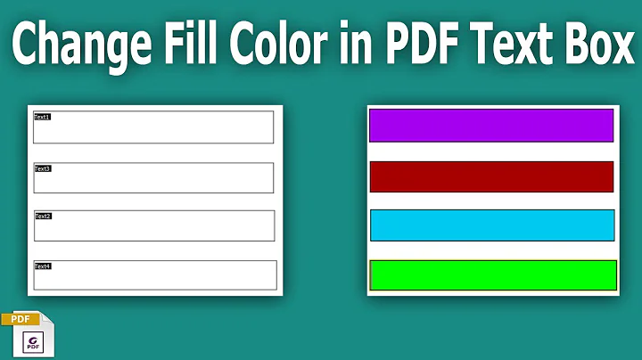 How to change background color in pdf text box with Nitro Pro