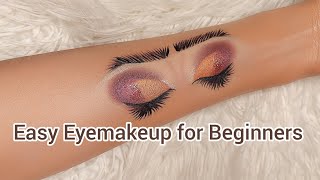 Eyemakeup Tutorial for Beginners | Step by Step Eyemakeup for Beginners  | Party Eyemakeup Tutorial