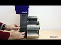 BradyPrinter i7100 How to print with auto cutting Schärer+Kunz
