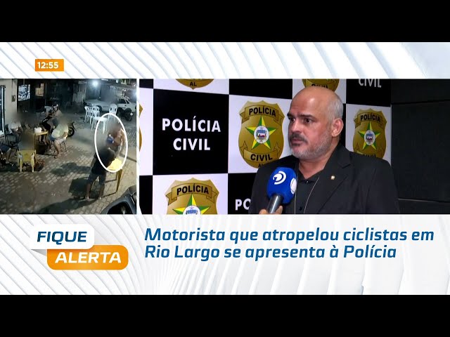 Motorista que atropelou ciclistas em Rio Largo se apresenta à Polícia